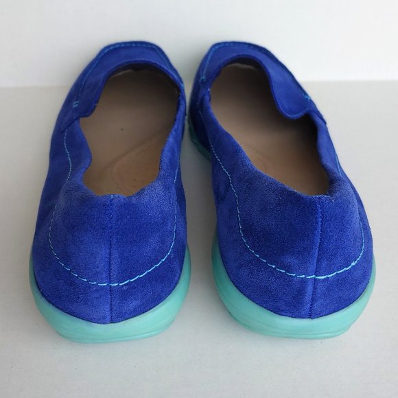 Easy Spirit Abide Suede Casual Flat 10M Blue - Picture 6 of 8